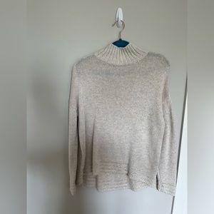 Old Navy Cream Turtleneck Sweater Oversized